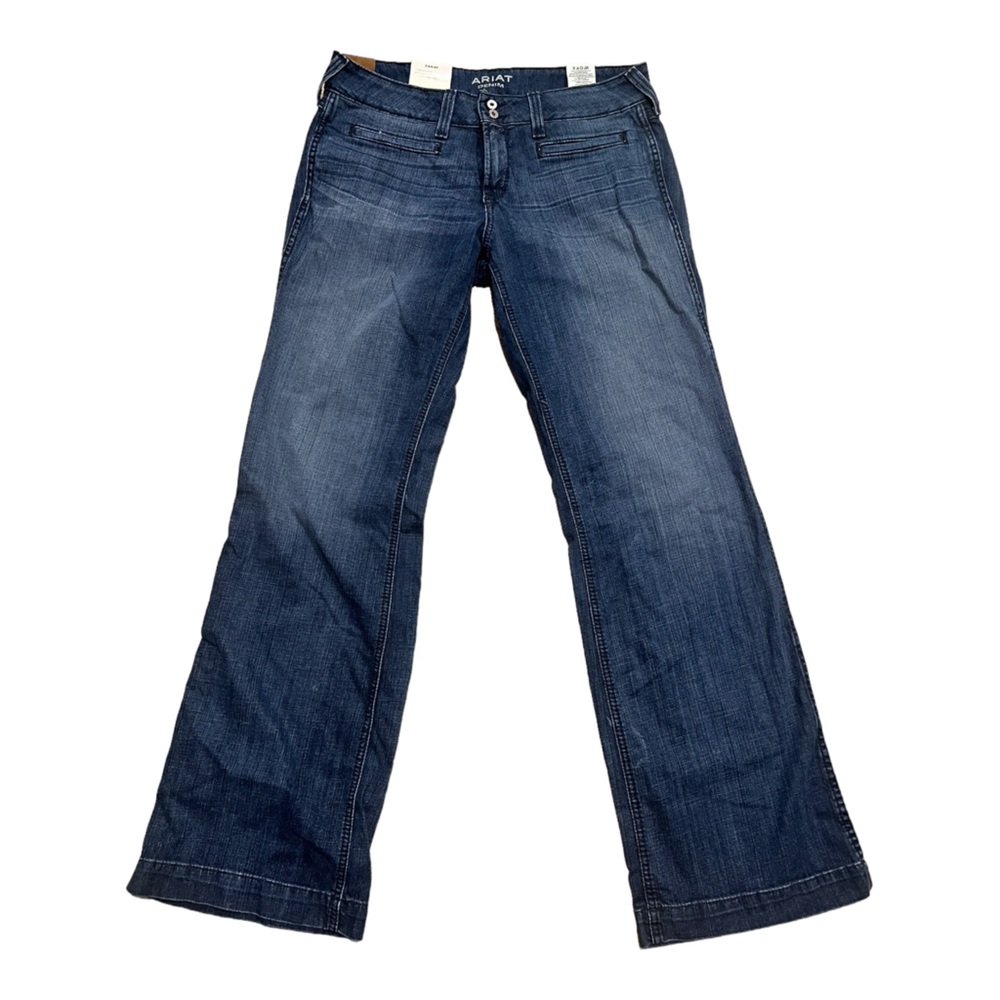 Ariat Women's Ella Wide Leg Trouser Jeans Bluebell 10018360 32 L